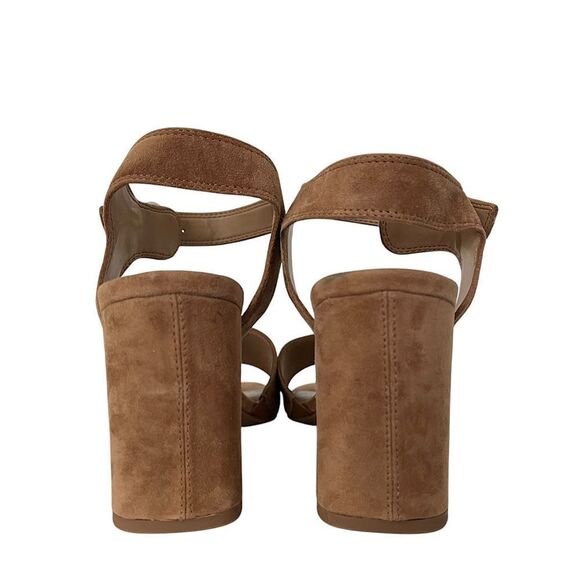 NYDJ Brown The Liz Block Heel Ankle Strap Sandals - Picture 5 of 8